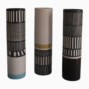 Rocchetti Series Vases by Ettore Sottsass for Bitossi, 1957, Set of 3
