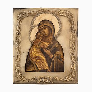 Icono de la Madre de Dios Vladimir de Dmitry Smirnov, Moscú, 1917