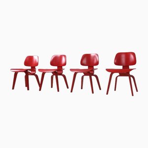 Dcw Dining Chairs by Charles & Ray Eames for Vitra, 1990s, Set of 4