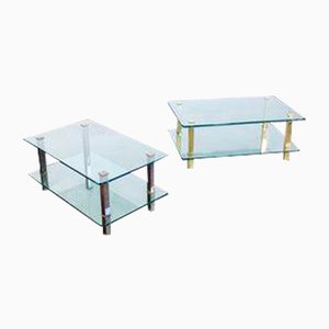 Low Italian Coffee Tables, 1970s, Set of 2