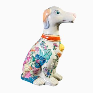 Hand-Painted Ceramic Dog, 20th Century