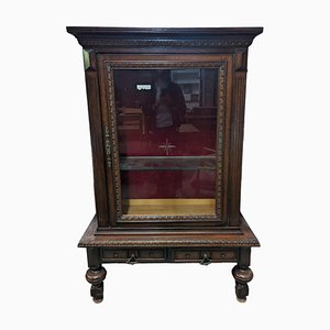 Vintage Renaissance Holz Vitrine