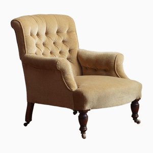 Antique Chair in Mustard Draylon