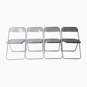 Mid-Century Italian Plia Chairs by Giancarlo Pritti, 1960s, Set of 4