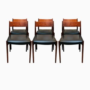 418 Danish Chairs by Arne Vodder for Sibast, 1960s, Set of 6