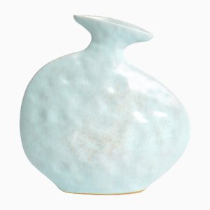 Babyblaue flache Vase von Project 213A