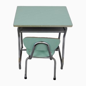 Banchetto scolastico in formica, anni '70