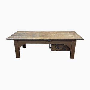 Rustic Chestnut Coffee Table, 1930s