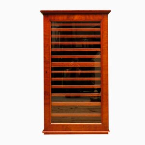 Collectors Cabinet in Mahogany with Glazed Door and Inner Trays
