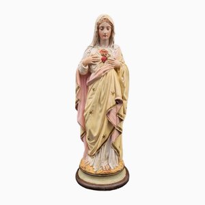 Statuette Sainte Marie Polychrome, 1880