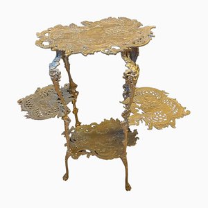 19th Century Gold Color Auxiliary Table