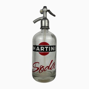 Italian Promotional Martini Soda Bottle, 1950s