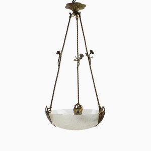 Lámpara de techo francesa Art Déco, años 20