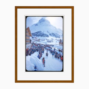 Toni Frissell, A Street Scene in the Snow, C Print, Framed