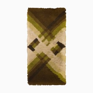 Tapis Slope Desso Vert et Marron, 1970s