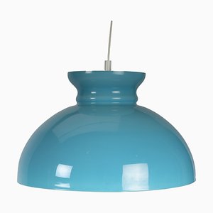 Lámpara colgante vintage en turquesa, años 60