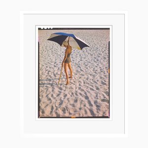 Toni Frissell, Ragazza sulla spiaggia, Stampa C (1), Con cornice
