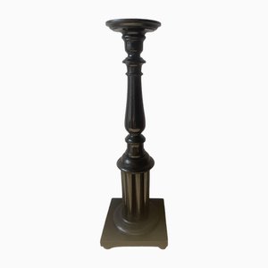 Pedestal sueco pintado de negro, década de 1890