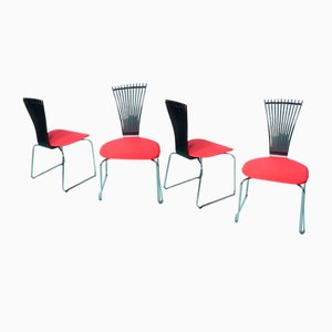 Postmodern Totem Dining Chairs from Westnofa, 1980s, Set of 4