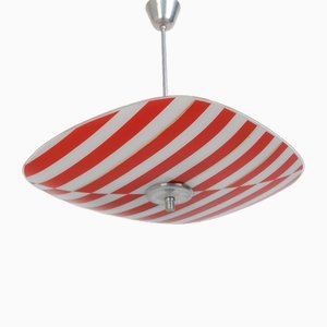 Mid-Century Glass Pendant from Napako, 1950s