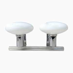 Space Age Chrome-Plated Wall Lights from Doria, Set of 2