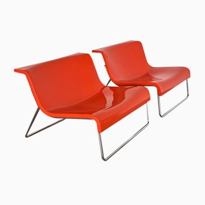 Italian Lounge Chairs by Piero Lissoni for Kartell, 1970s, Set of 2