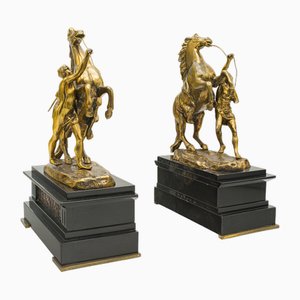 French Marly Horse Bookends, 1860s, Set of 2