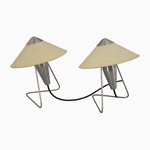 Lampes de Bureau attribuées à Frantova pour Okolo, Tchécoslovaquie, 1950s