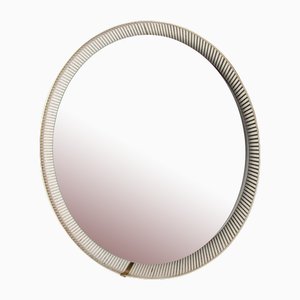 Round Illuminated Perforated Mirror by Matégot for Artimeta, 1959