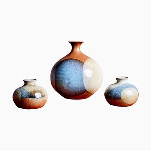 Vases en Céramique par Robert Maxwell, États-Unis, 1970s, Set de 3