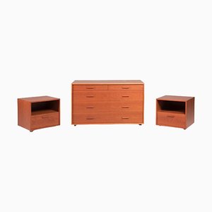 20th Century FLOU Dresser and Bedside Tables, 1990s, Set of 3