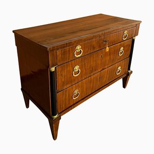 Commode à Tiroirs Empire Antique en Noyer, France, 1815