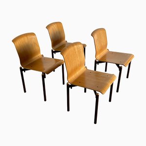 Vintage Dining Chairs in Bentwood, 1990s, Set of 4