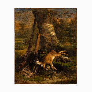 Louis Picard, Chasse, 1850, Huile sur Toile