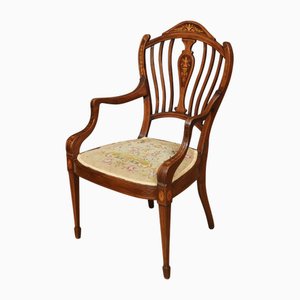 Fauteuil en Acajou Marqueté, 1890s