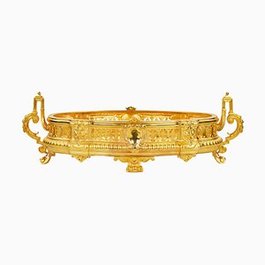 19th Century Napoleon III Planter in Gilded Bronze