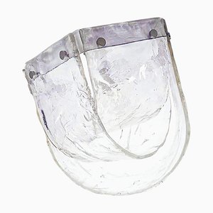 Lampada da soffitto ad incasso in vetro di Murano attribuita a Mazzega, anni '60