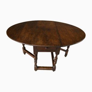 Antique Drop Leaf Table in Oak