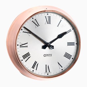 Industrielle Uhr mit Kupfergehäuse von Gents of Leicester