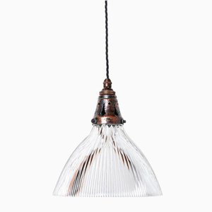 Antique Holophane Pendant Light