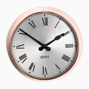 Horloge Industrielle en Cuivre Récupéré par Gents of Leicester