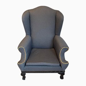 Vintage Sessel aus grauem Stoff
