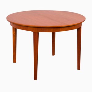 Mid-Century Danish Round Teak Extension Table in the style of Skovmand and Andersen, 1960s