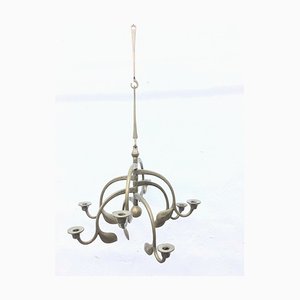 Large Hanging Candleholder in Brass and Bronze, 1970s