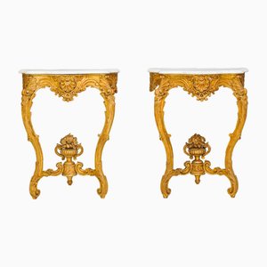 Console Tables, 1880s, Set of 2