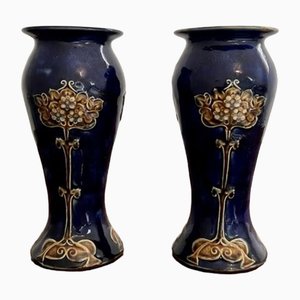 Antike Jugendstil Vasen von Royal Doulton, 1910er, 2er Set