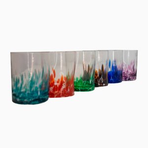 Vasos italianos modernos de Ribes the Art of Glass. Juego de 6
