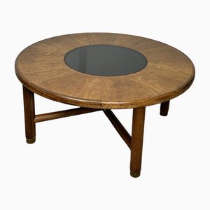 Vintage Coffee Table in Teak and Smoked Glass from P Plan, 1960s