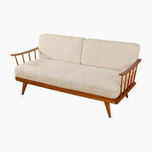 Sofa in White Upholstery, 1950s