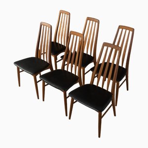 Chaises de Salle à Manger Eva par Niels Koefoed pour Koefoeds Hornslet, 1960s, Set de 6